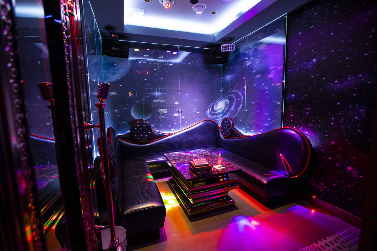 A room at Kamu Karaoke at the Grand Canal Shoppes at The Venetian in Las Vegas on Thursday, Jul ...