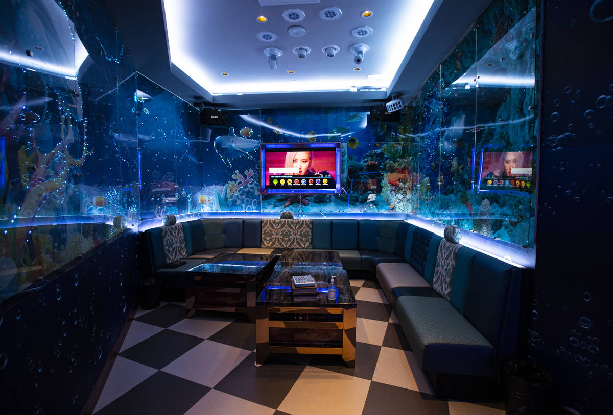 A room at Kamu Karaoke at the Grand Canal Shoppes at The Venetian in Las Vegas on Thursday, Jul ...