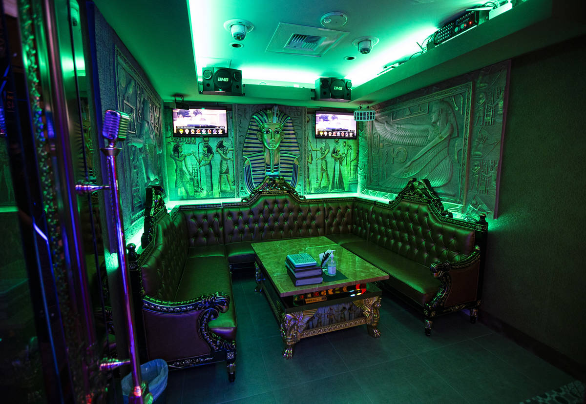 A room at Kamu Karaoke at the Grand Canal Shoppes at The Venetian in Las Vegas on Thursday, Jul ...