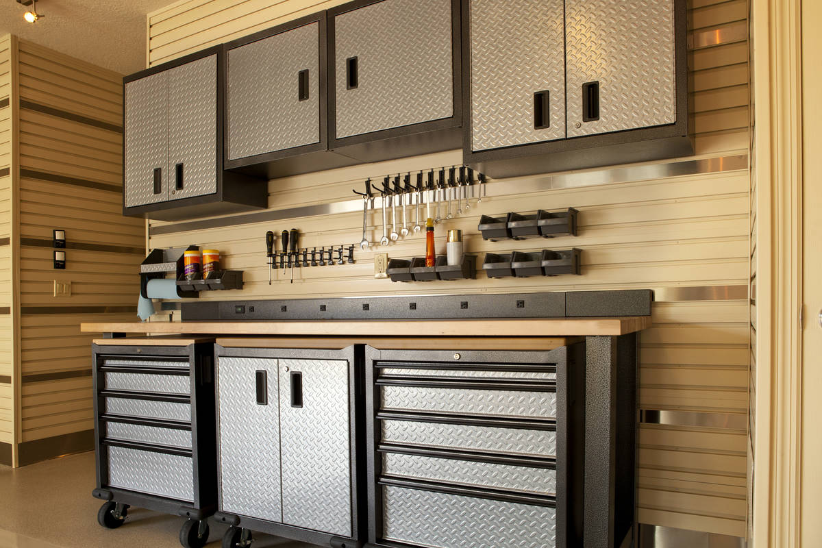 Cabinets add a touch of class to your garage along with additional storage space. (Getty Images)