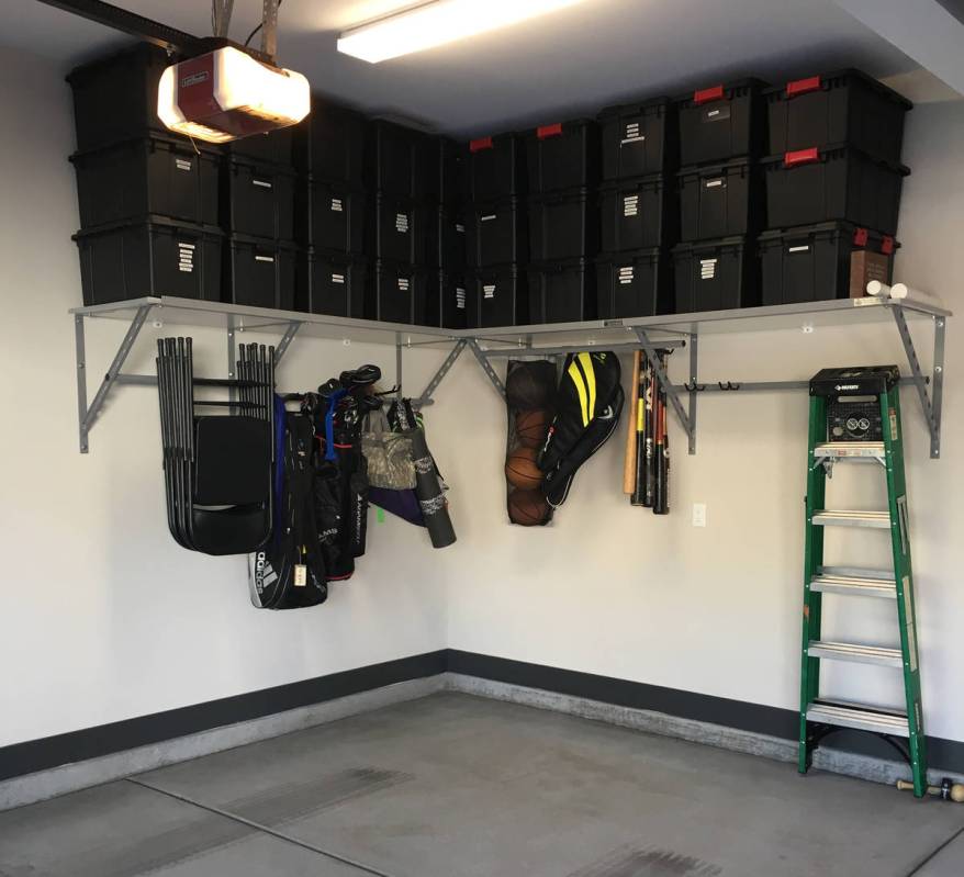 Garage shelves are the perfect way to utilize the vertical space of garage walls and keep summe ...