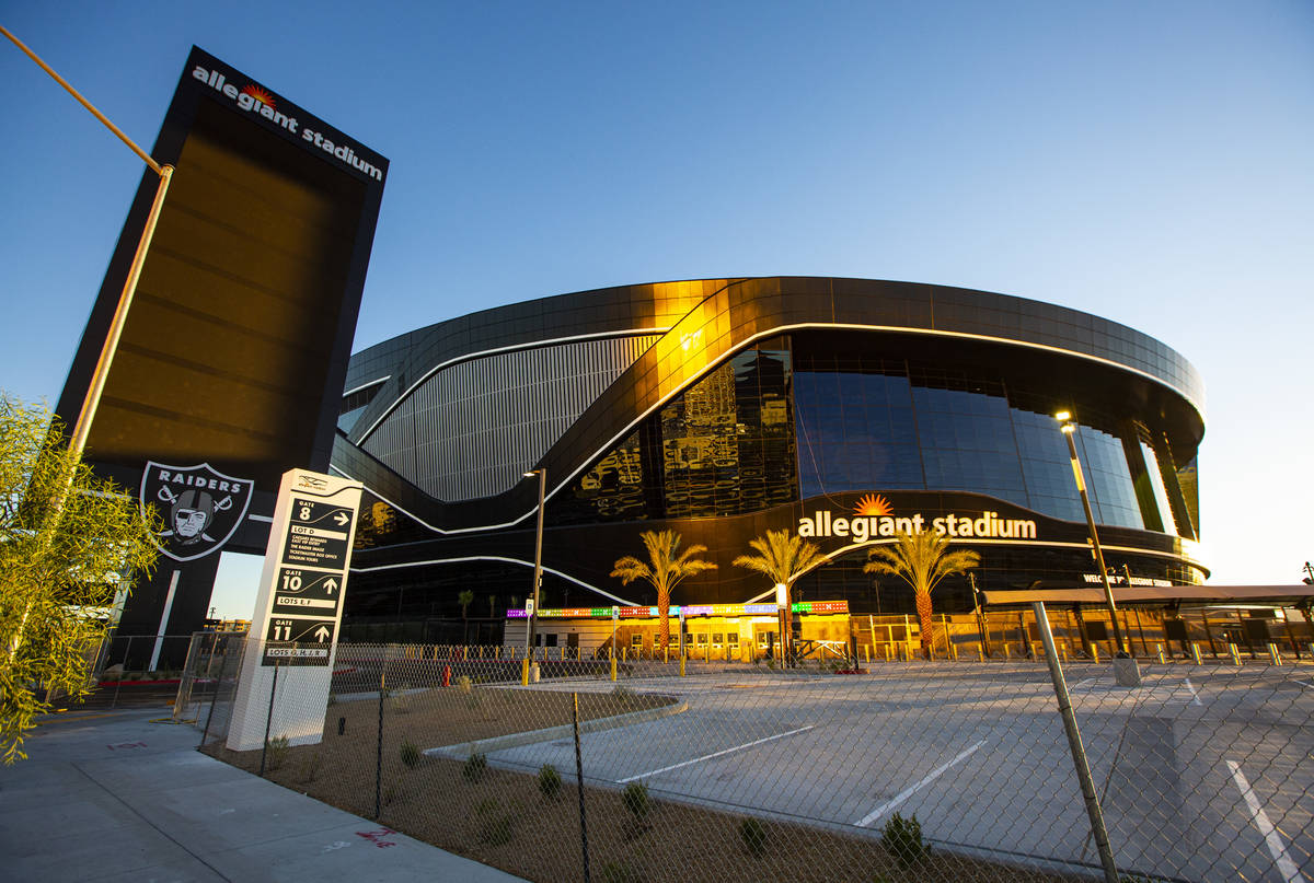 An Exterior View Of Allegiant Stadium In Las Vegas On Thursday July 30
