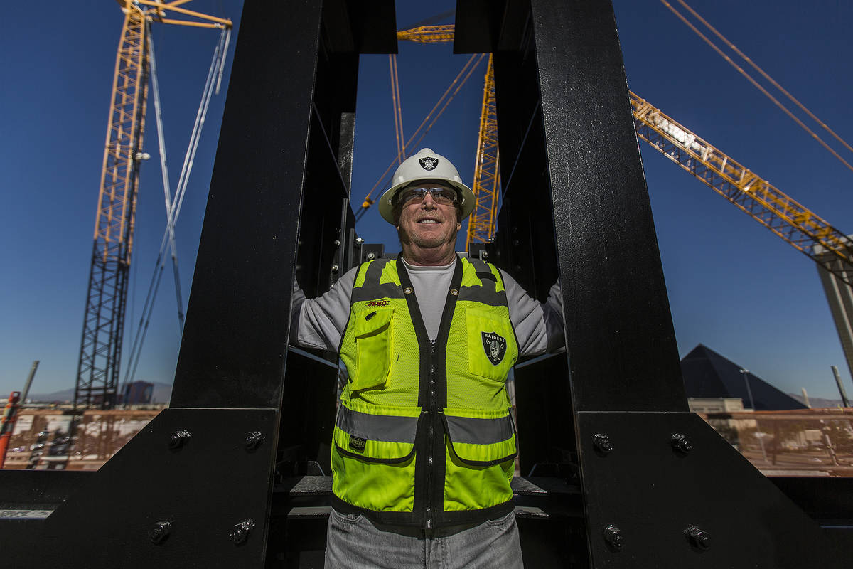 Raiders owner Mark Davis at Allegiant Stadium on Thursday, Dec. 19, 2019, in Las Vegas. (Benjam ...