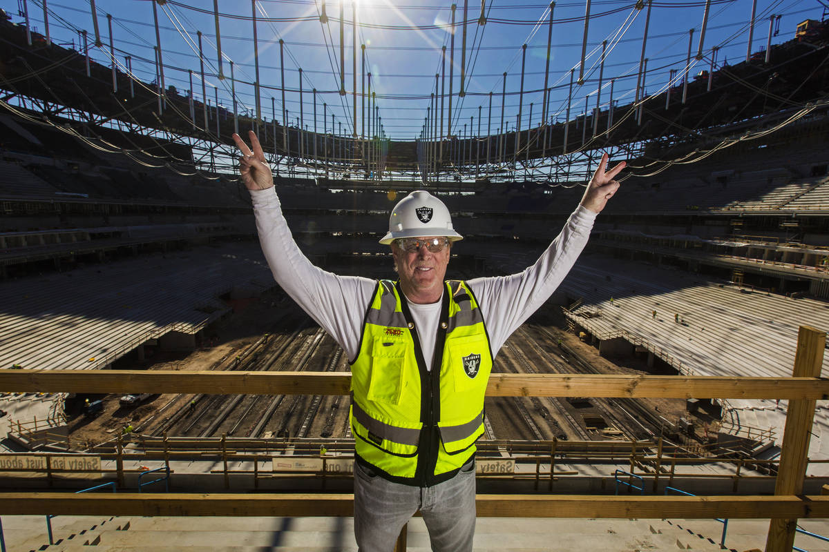 Raiders owner Mark Davis at Allegiant Stadium on Thursday, Dec. 19, 2019, in Las Vegas. (Benjam ...