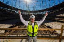 Raiders owner Mark Davis at Allegiant Stadium on Thursday, Dec. 19, 2019, in Las Vegas. (Benjam ...