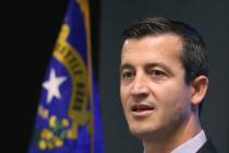 Nevada US Attorney Nicholas Trutanich speaks during a press conference on Tuesday, Aug. 27, 201 ...