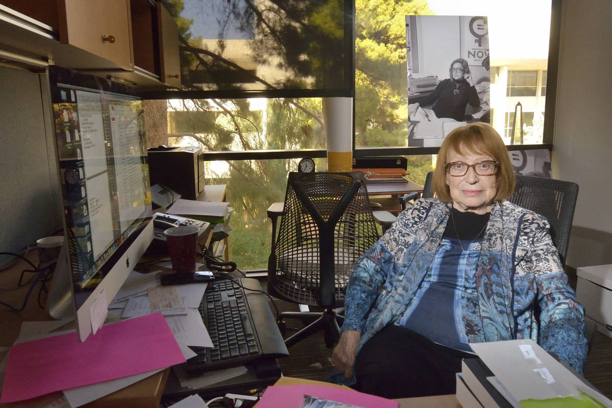 English professor Felicia Campbell is shown in her office in the Beverly Rogers Literature and ...