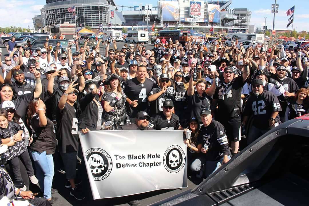 Phillip Ortiz of Albuquerque, N.M., is a diehard Raiders fan and was going to take his father t ...
