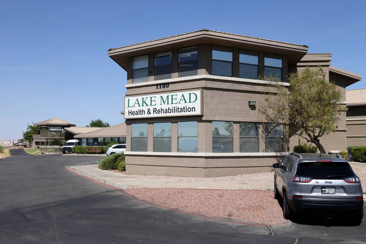 Lake Mead Health and Rehabilitation Center skilled nursing home in Henderson Wednesday, Aug. 5, ...