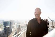Golden Entertainment Chairman and CEO Blake Sartini is seen in 2017 in Las Vegas on top of The ...