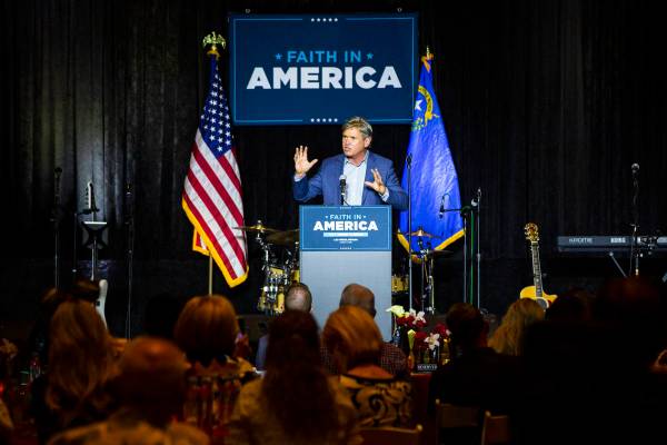 Pastor Jack Hibbs, of Calvary Chapel Chino Hills, speaks during an "Evangelicals for Trump ...