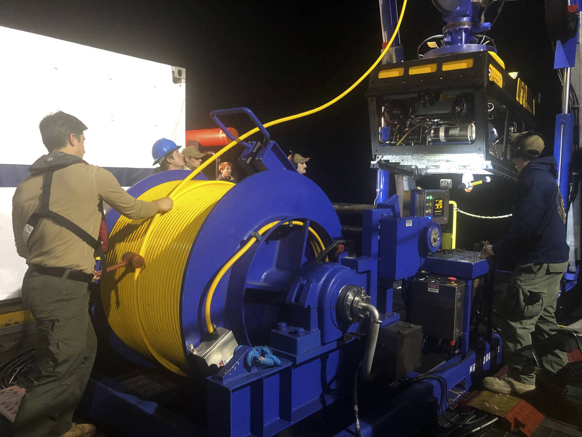 FILE - In this Sunday, Aug. 2, 2020, file photo, provided by the U.S. Navy, Undersea Rescue Com ...