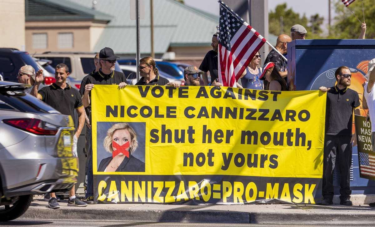 About 200 activists protest against mask mandate in Las Vegas Local