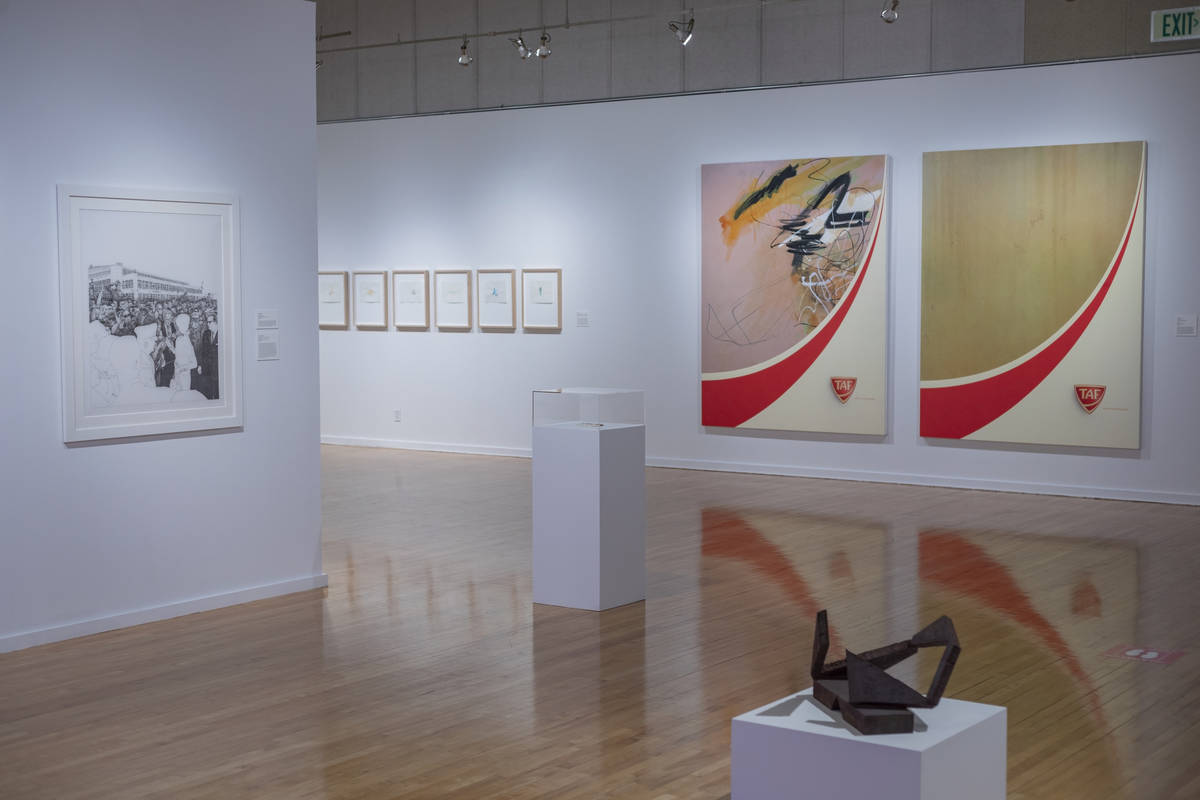 Collections from the exhibit "Excerpts" are seen at UNLV's Marjorie Barrick Museum in Las Vegas ...