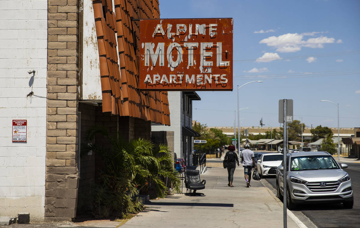 An exterior view of Alpine Motel Apartments, where six people died in a fire last December, in ...
