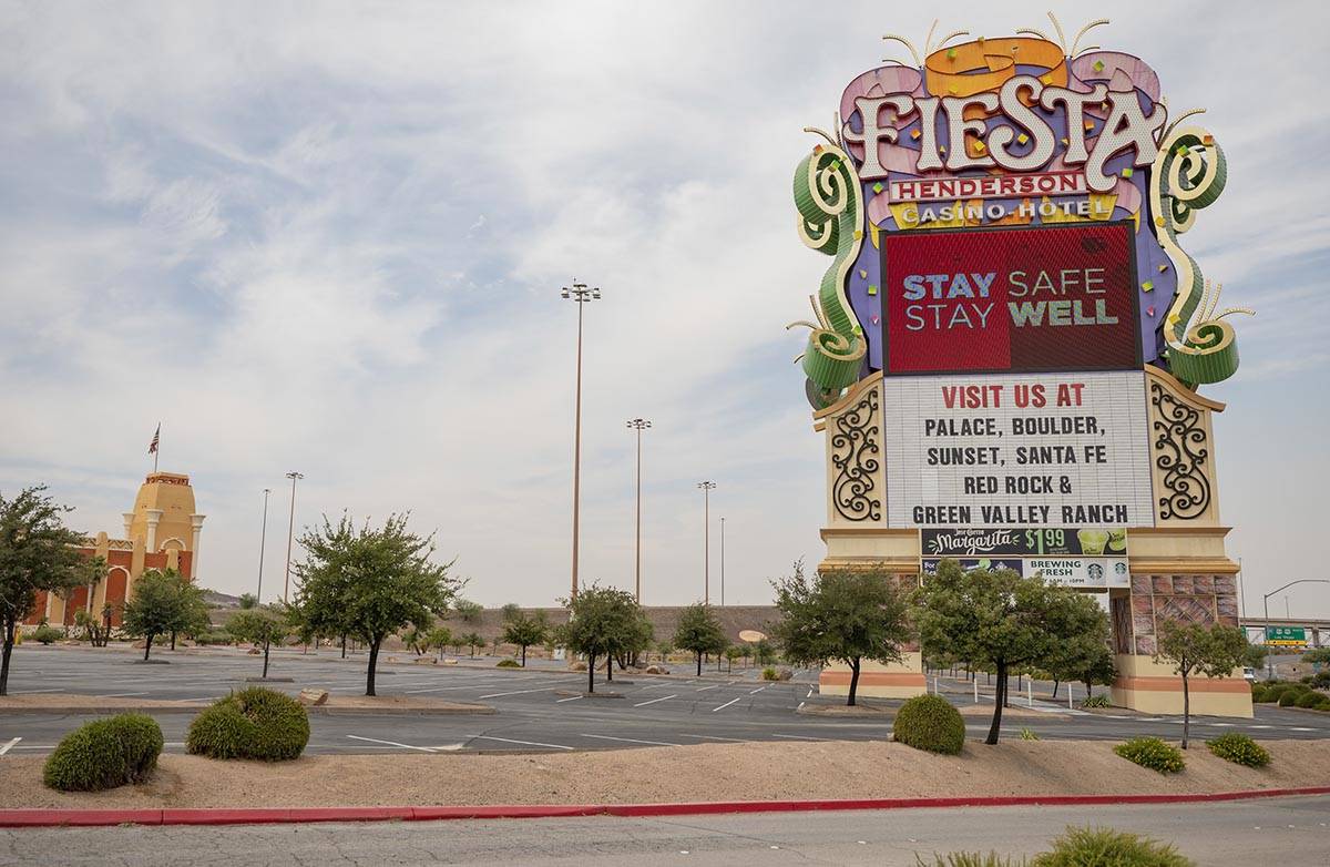 The Fiesta Henderson hotel-casino is seen in Henderson on Thursday, Aug. 13, 2020. (Elizabeth B ...