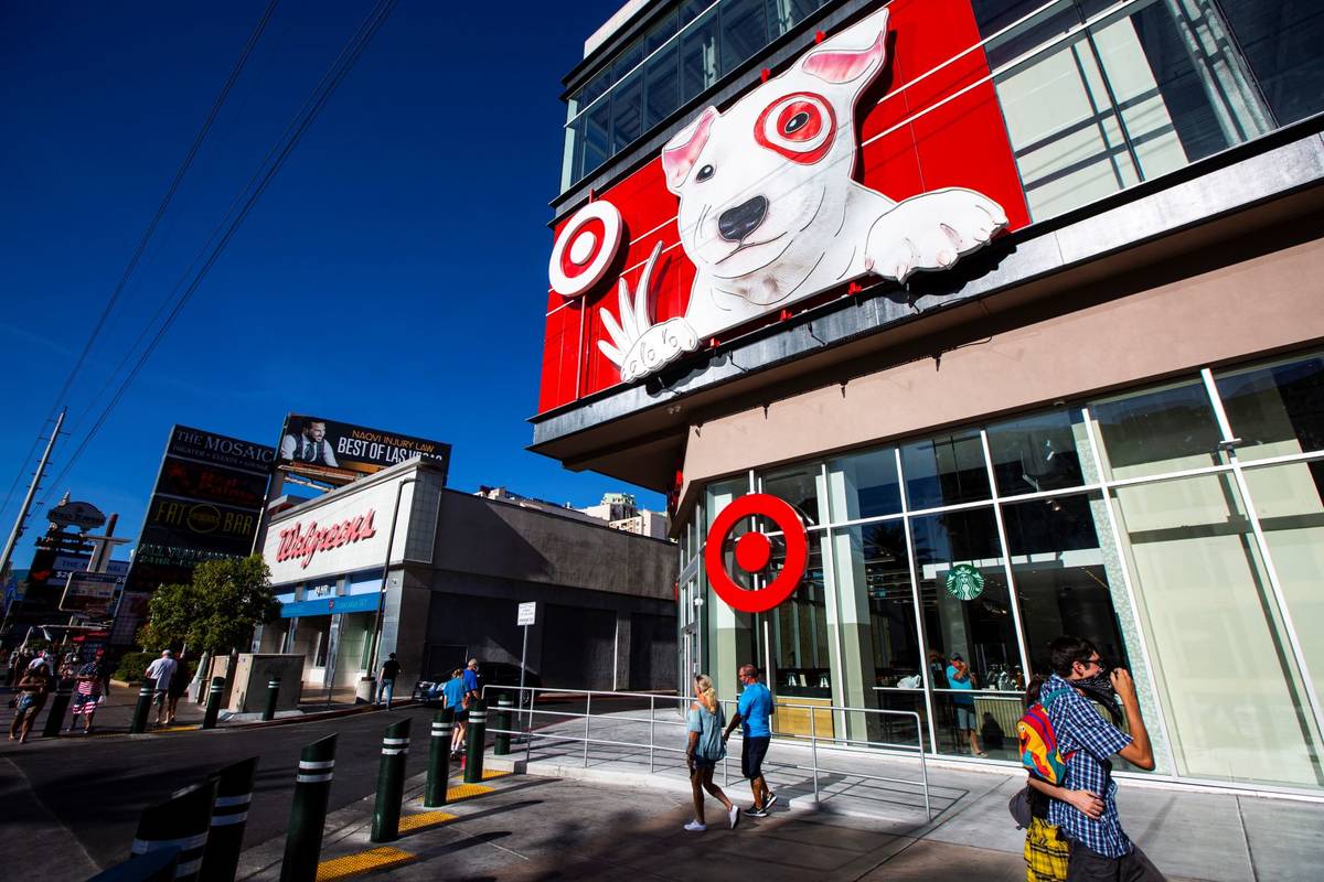 An exterior view of the newly opened Target on the Las Vegas Strip in Las Vegas on Wednesday, A ...