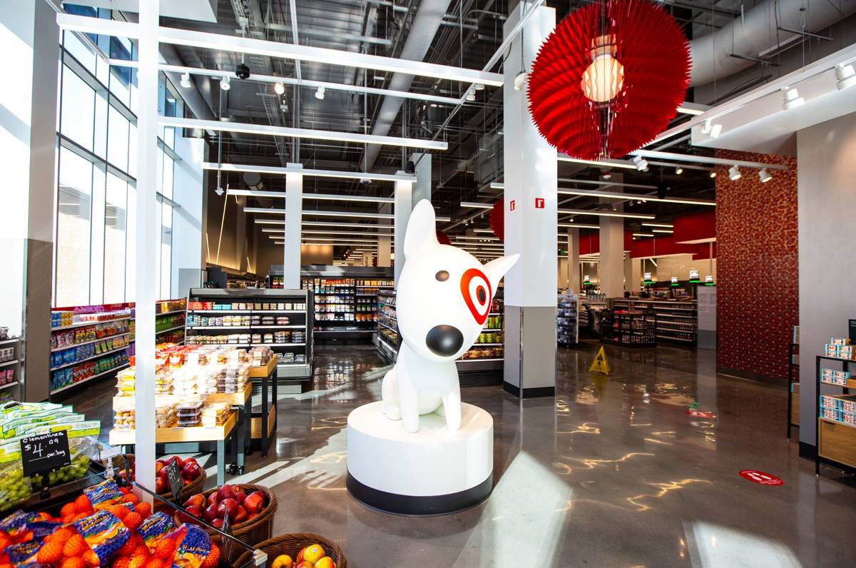 A view inside of the newly opened Target on the Las Vegas Strip in Las Vegas on Wednesday, Aug. ...