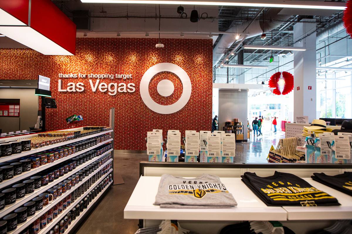 A view inside of the newly opened Target on the Las Vegas Strip in Las Vegas on Wednesday, Aug. ...