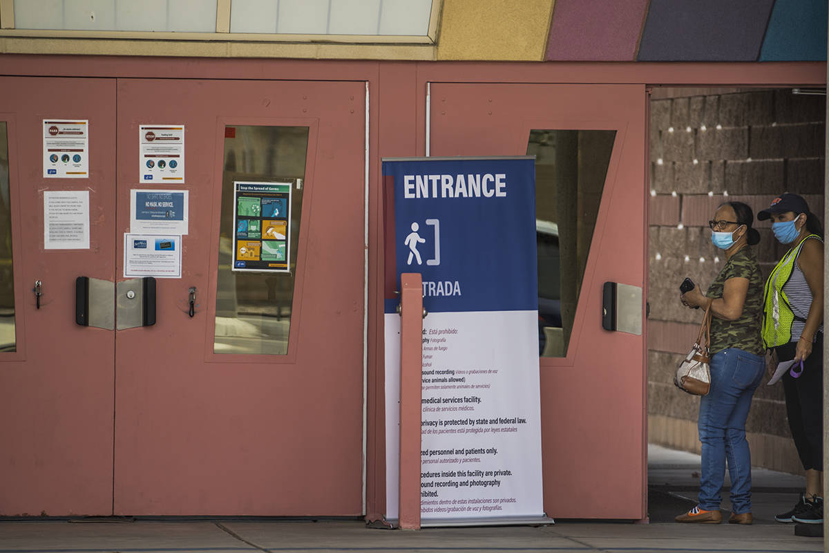 Another tester arrives at the popup COVID19 testing site now