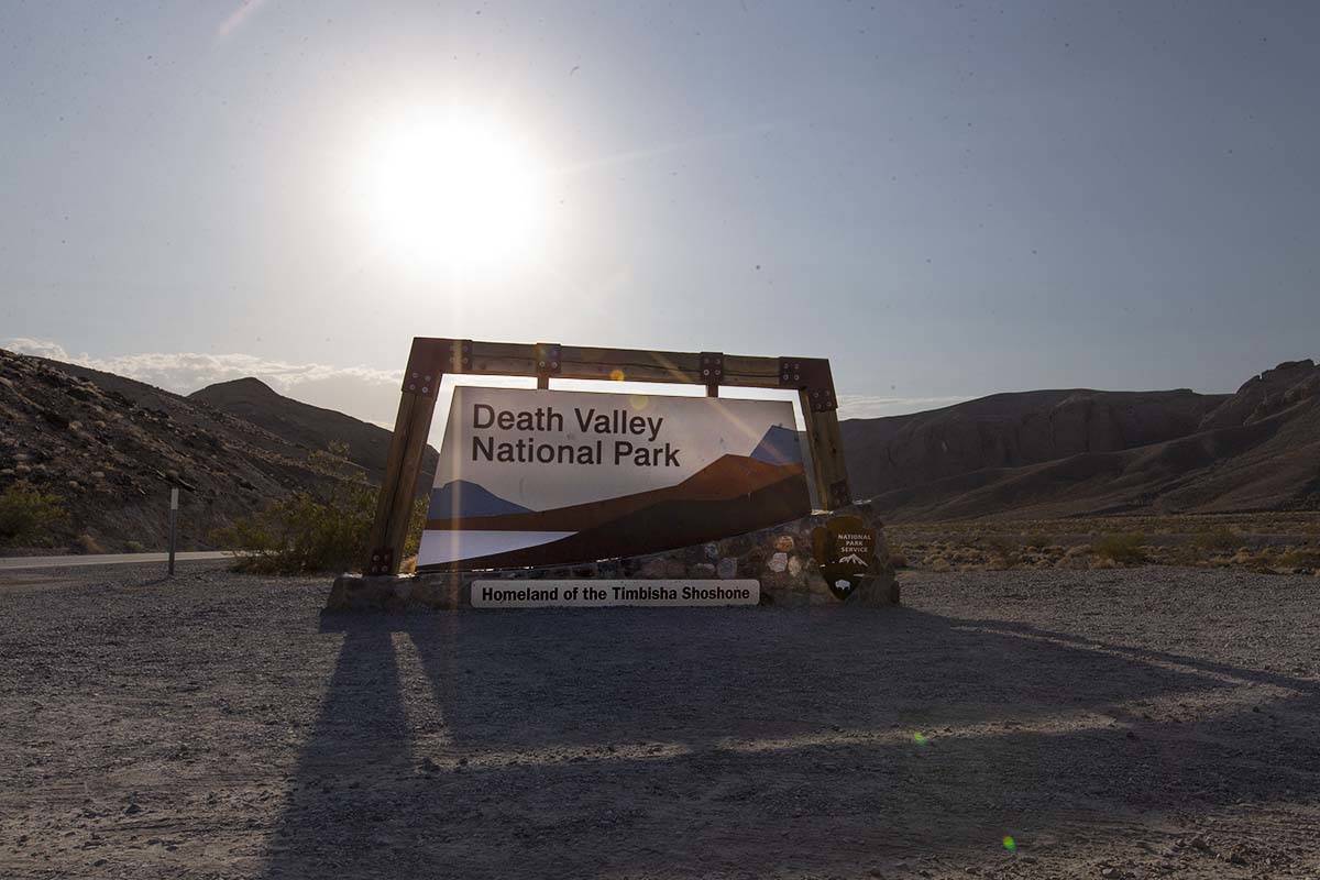 Death Valley National Park reached 127 degrees on Monday, Aug. 17, 2020. (Ellen Schmidt/Las Veg ...