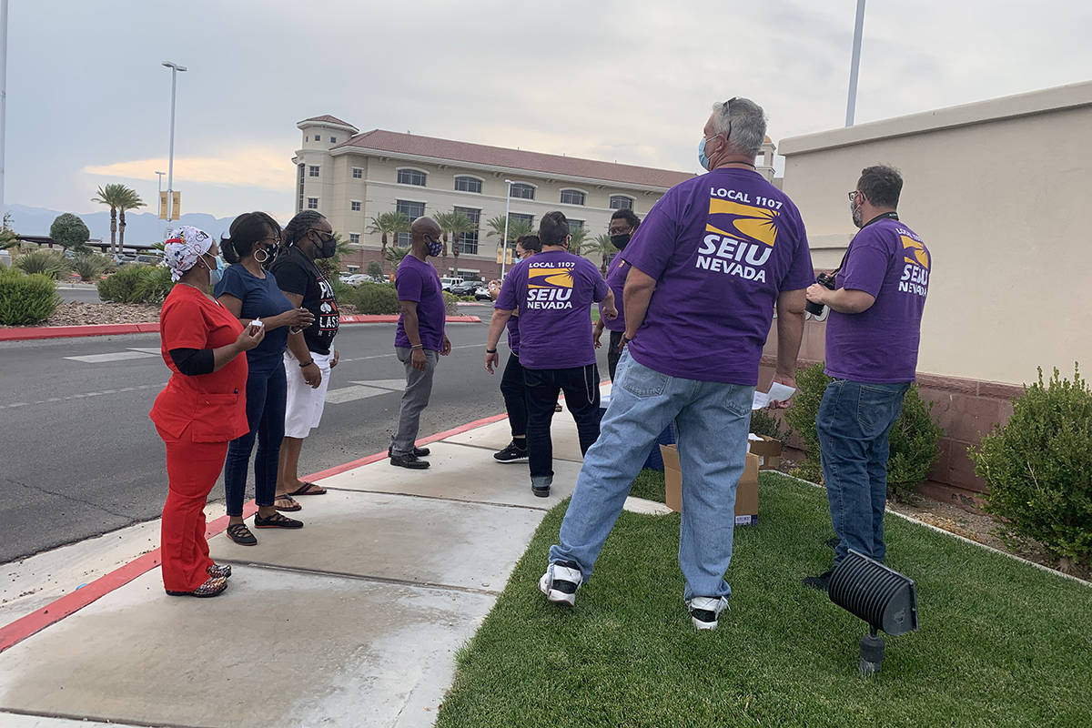 A remembrance for Yulanda Hodge, 48, a steward and diet clerk for Dignity Health and a member o ...