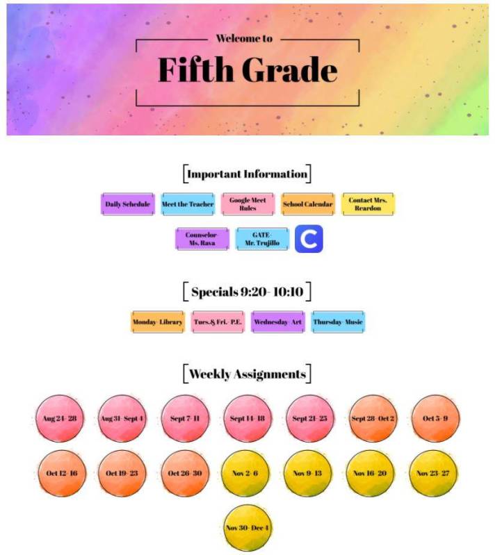 This screenshot shows a virtual classroom in Canvas, created by a teacher at Thompson Elementar ...