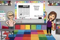 This screenshot shows a virtual classroom in Canvas, created by a teacher at Thompson Elementar ...