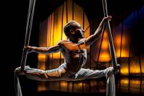 Aerial silk performer Alan Jones Silva, from Sao Paulo, Brazil, has been with Cirque du Soleil' ...