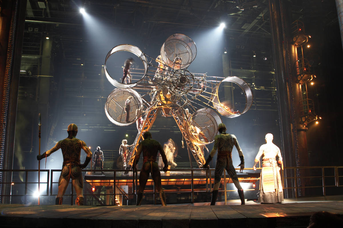 A scene from the Cirque du Soleil show "Ka" at MGM Grand. (Cirque du Soleil)