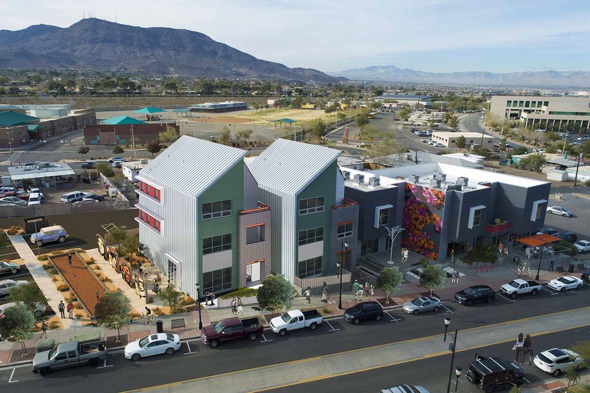 Rendering of Southend Lofts being built by TSK Architects in downtown Henderson. (Trosper Publi ...