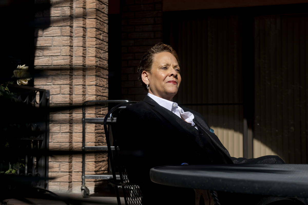 Nevada Sen. Pat Spearman, D-North Las Vegas, poses for a portrait at the Las Vegas Review-Journ ...