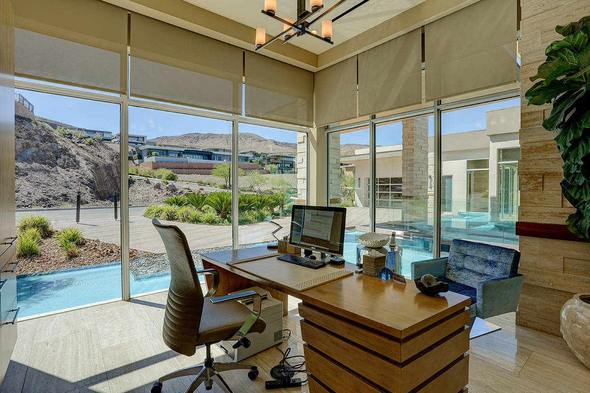 The office. (Sun West Custom Homes)