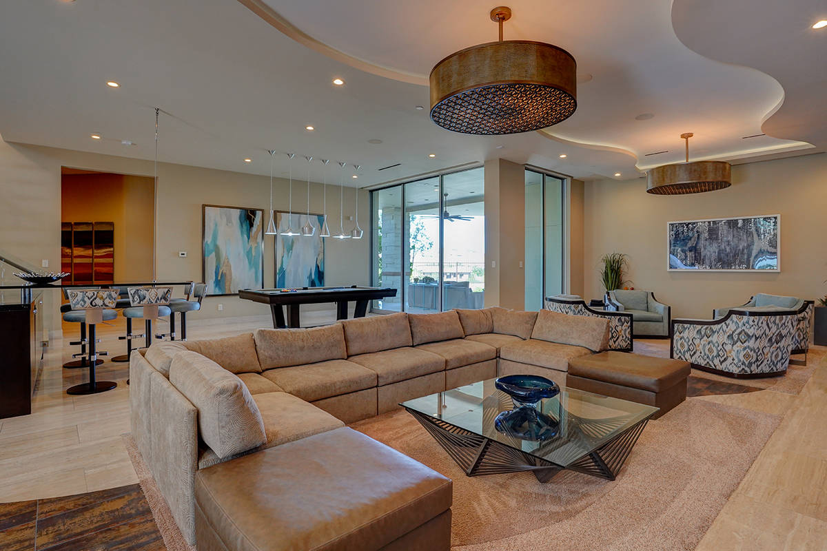 The living room. (Sun West Custom Homes)