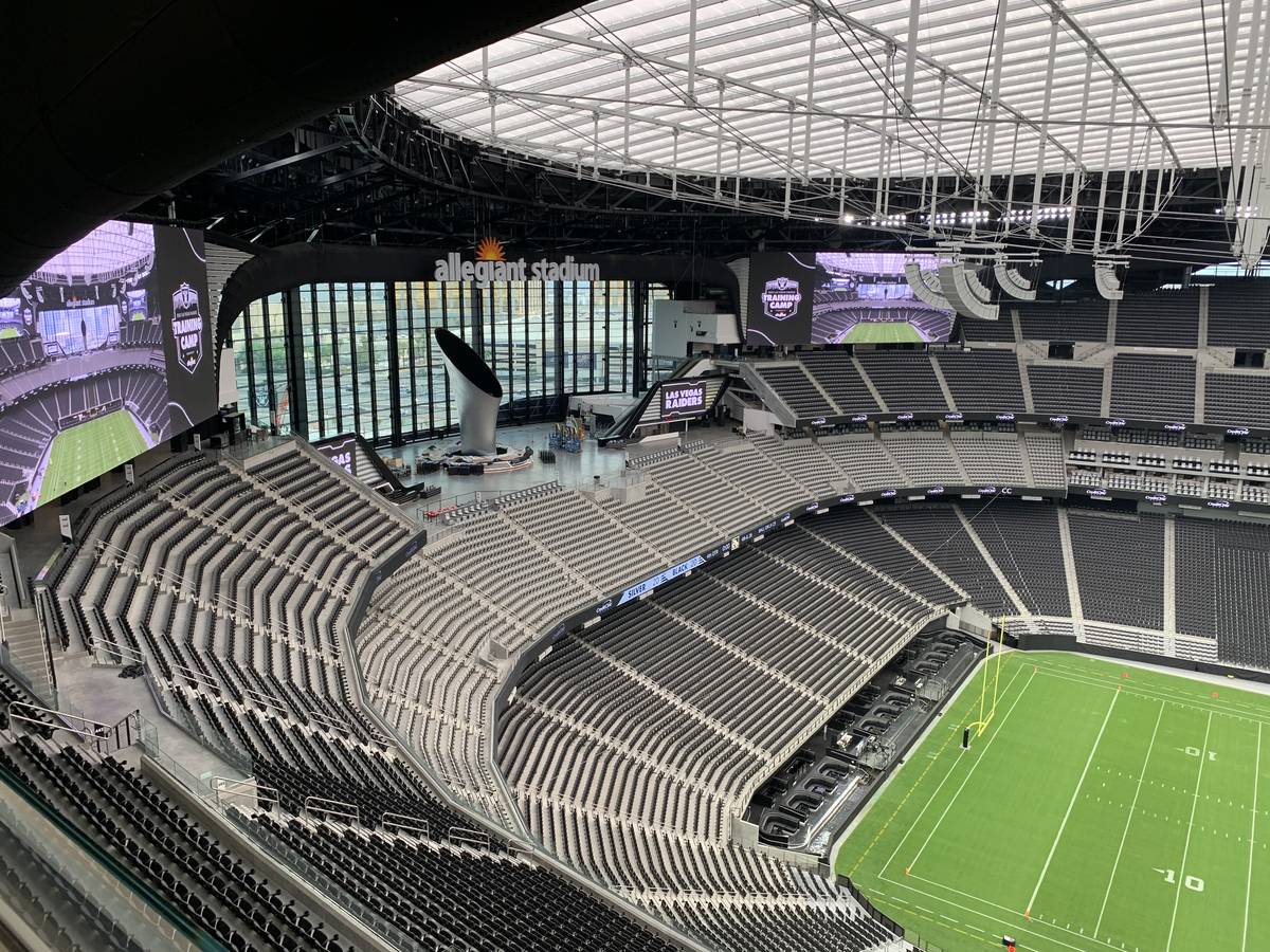 Las Vegas Raiders stadium photos, first look Allegiant Stadium