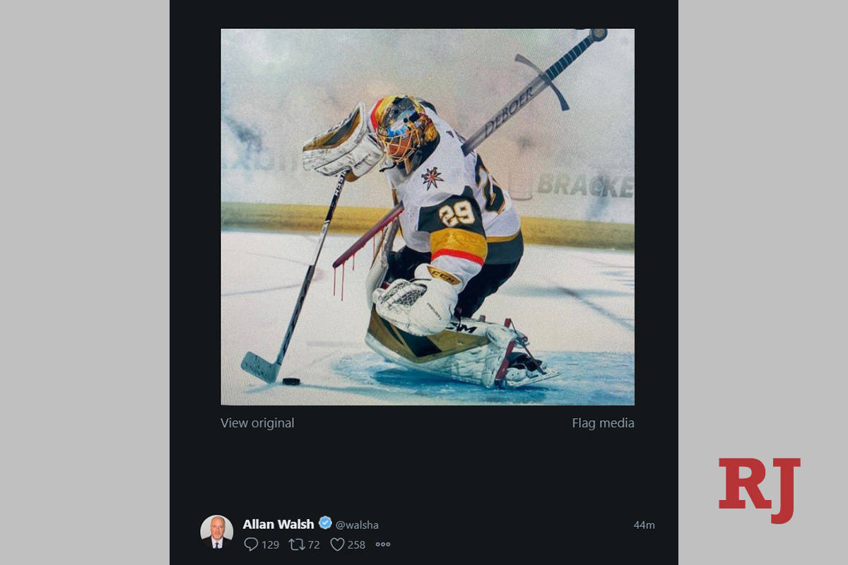 Goalie Marc-Andre Fleury’s agent, Allan Walsh, took to Twitter to voice his displeasure over ...