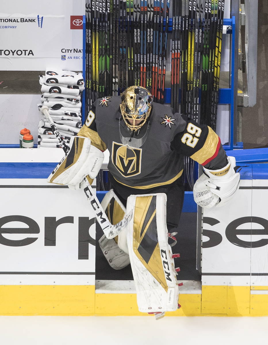 VGK's Marc-Andre Fleury delivers special piece of memorabilia to fan