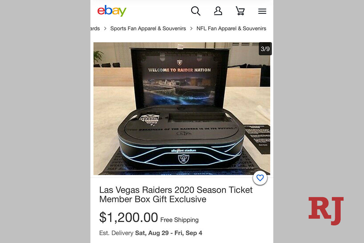 Las Vegas Raiders' fans selling season ticket boxes on  , Raiders News