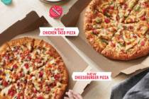 Domino’s introduces cheeseburger and chicken taco pizzas. (Domino's)