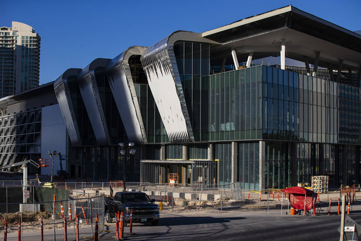 An exterior view of the Las Vegas Convention Center expansion in Las Vegas on Friday, July 31, ...