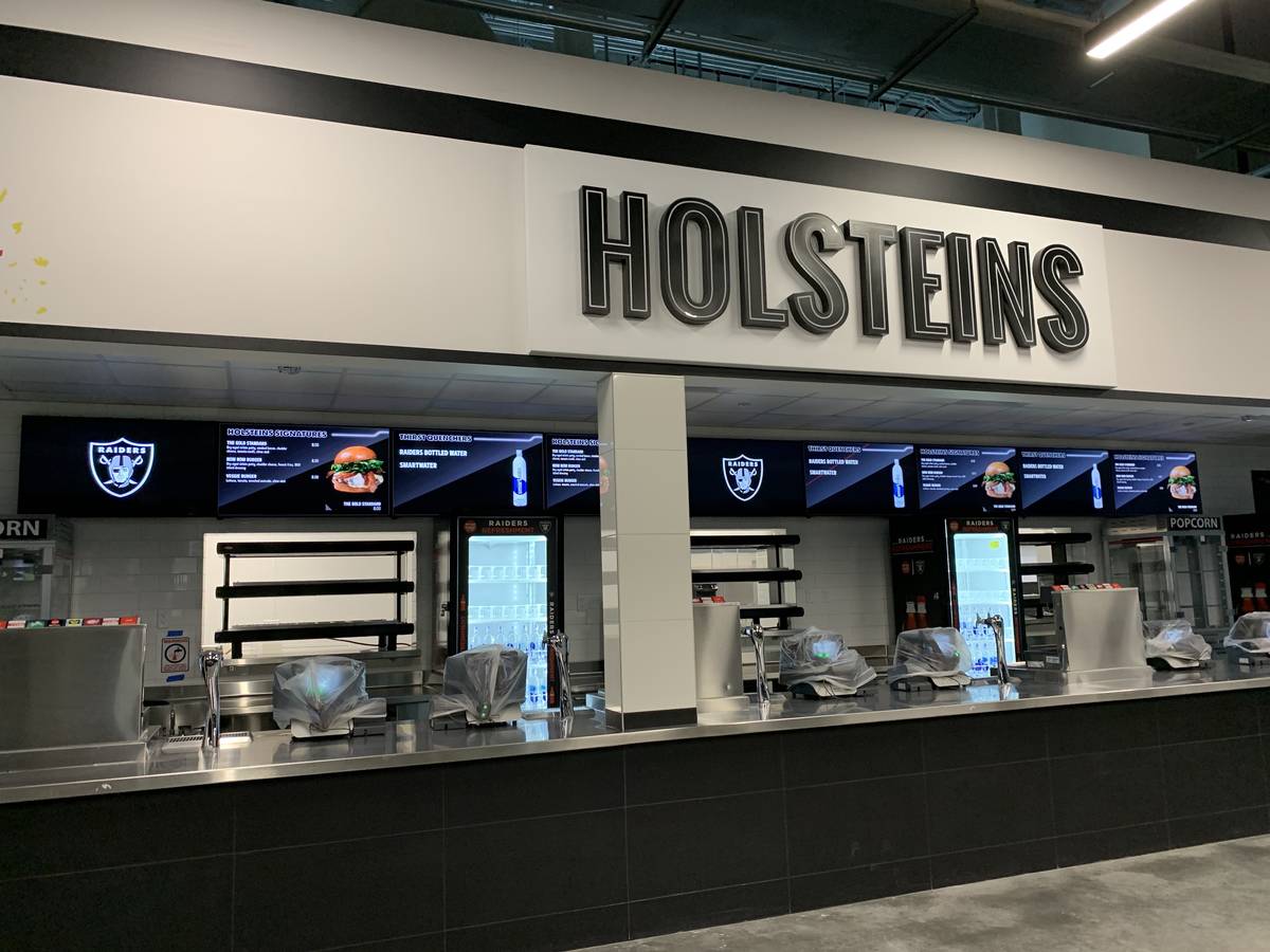 Holsteins inside Allegiant Stadium. (Las Vegas Review-Journal)
