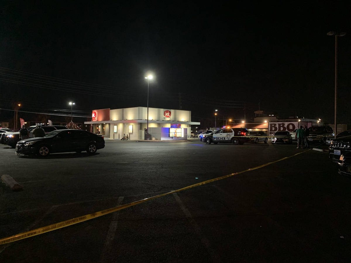 Metropolitan Police Department homicide detectives were called to the 7-Eleven at 4395 N. Las V ...