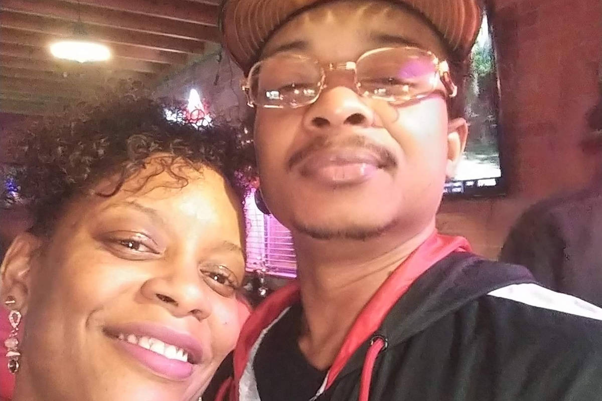 In this September 2019 selfie photo taken in Evanston, Ill., Adria-Joi Watkins poses with her s ...