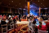 An "Evangelicals for Trump" campaign event is held at the Ahern Hotel in Las Vegas on Thursday, ...
