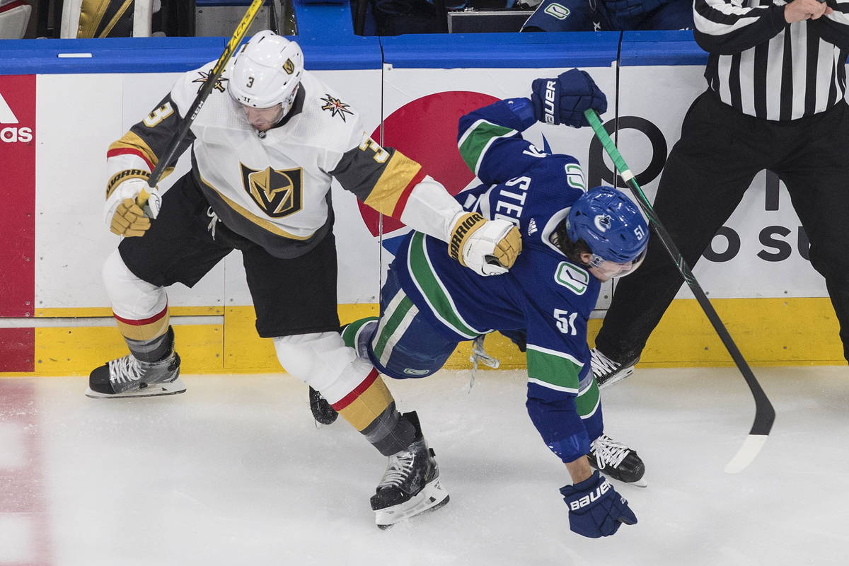 Golden Knights’ Brayden McNabb logs heavy minutes vs. Canucks - Las Vegas Review-Journal