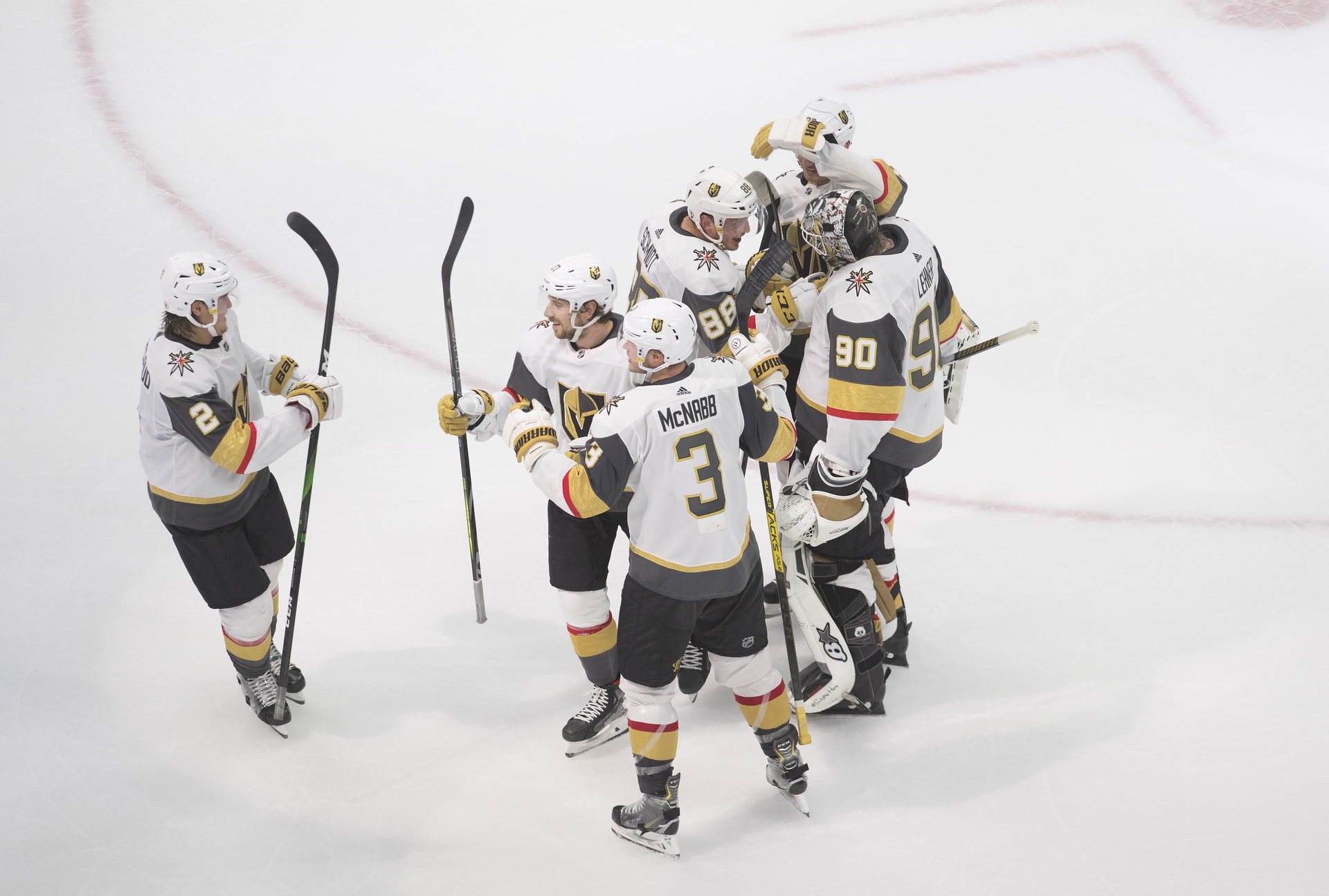Tuch scores in OT, Knights beat Avs 4-3, earn top seed