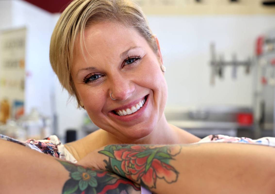 Diana Brier, ACS CCSE, owner of Valley Cheese & Wine, at her Henderson store Tuesday, July ...