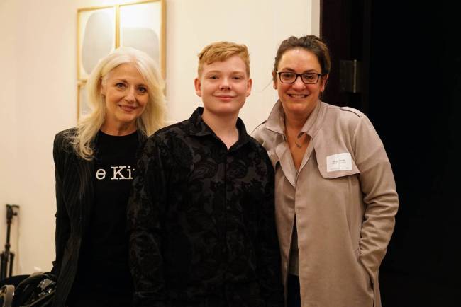 Lady Gaga's mother, Cynthia Germanotta, from left, with Kyler Nipper and Maya Enista Smith. (B ...