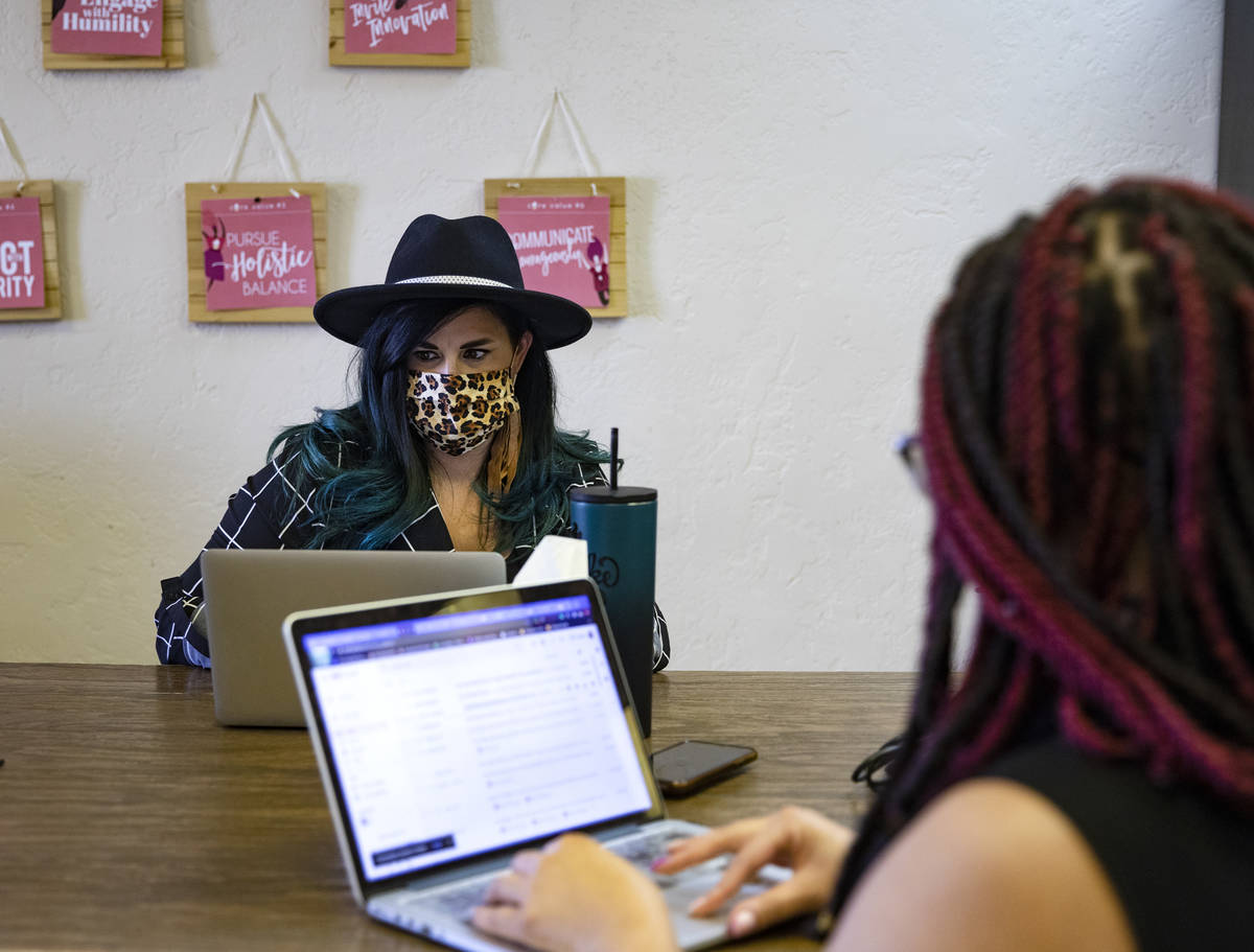 Joy Hoover, founder and CEO of The Cupcake Girls, a nonprofit organization that assists victims ...