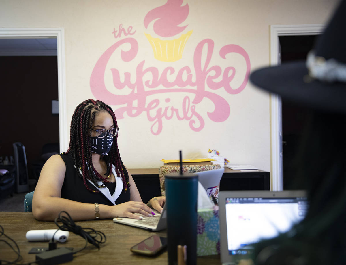 Bri Alex, program manager for The Cupcake Girls, a nonprofit organization that assists victims ...